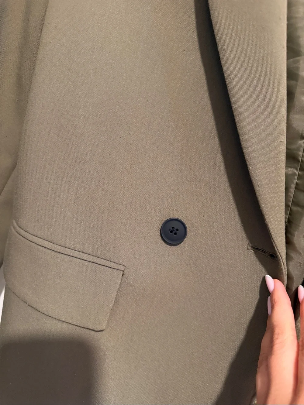 Zara Olive Green blazer size small - Picture 4 of 6